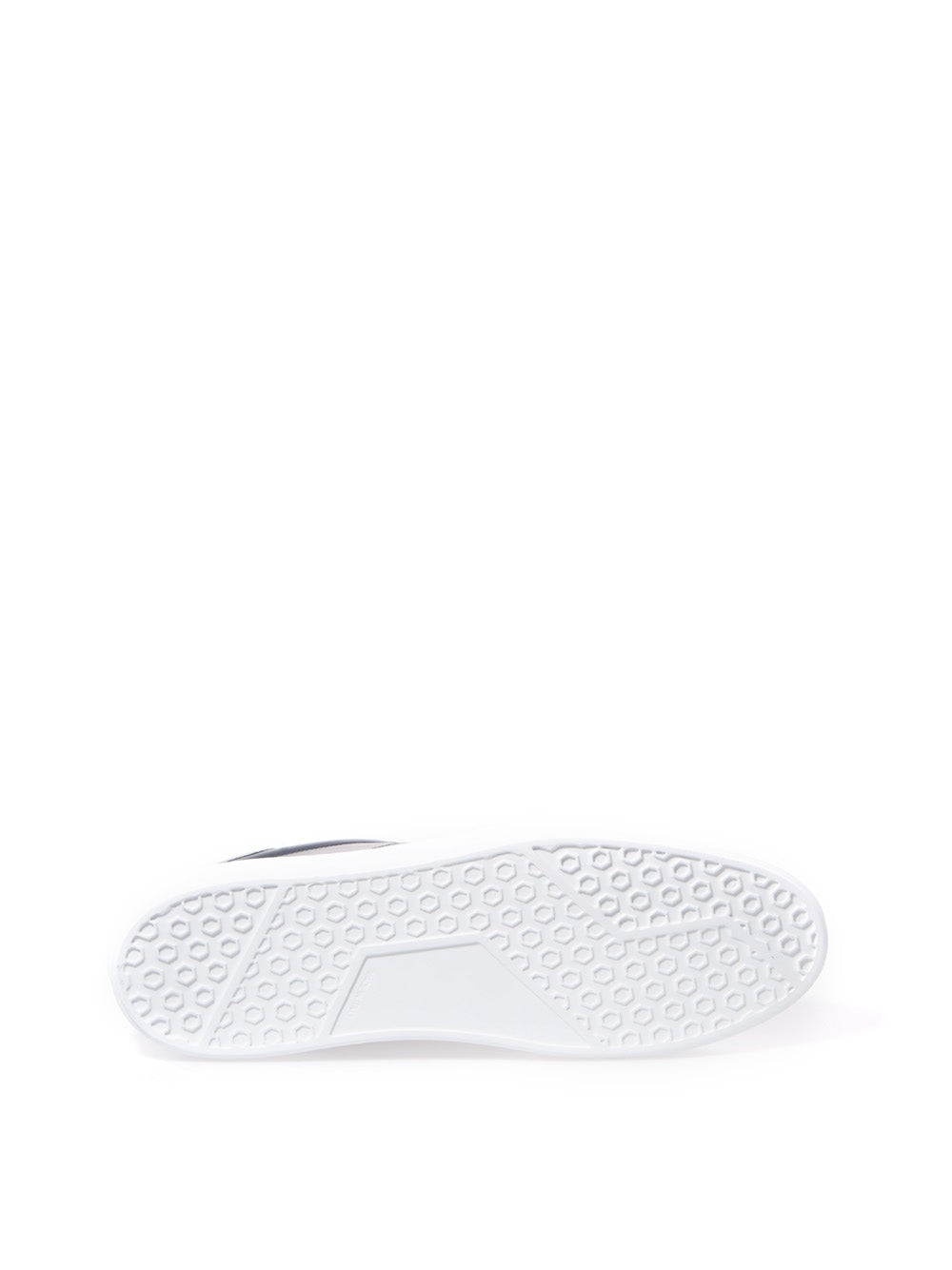 Blaue Leder-Sneakers mit silbernem Logo