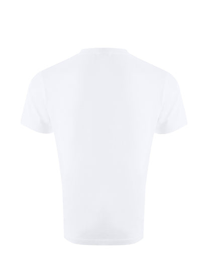 Weißes Baumwoll-T-Shirt mit Tiger-Print