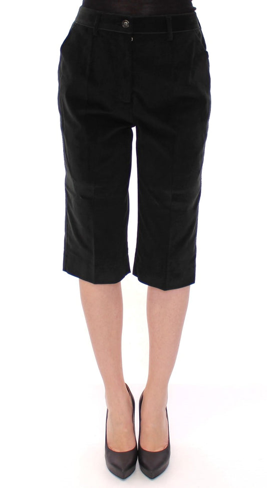 Schwarze Baumwollshorts Hose