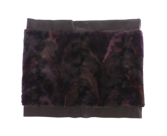 Lila MINK Pelzschal Foulard Neck Wrap