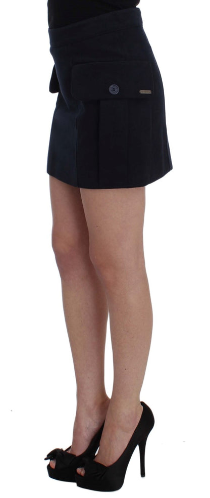Blauer Baumwoll-Denim-Minirock