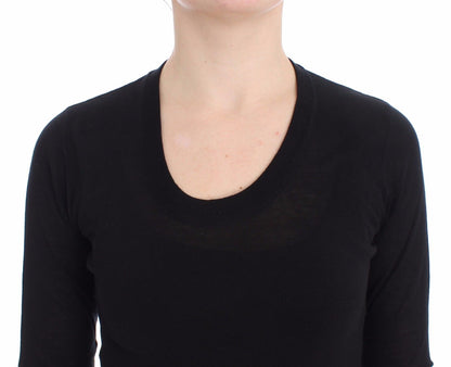 Schwarzer Rollkragenpullover Pullover Top