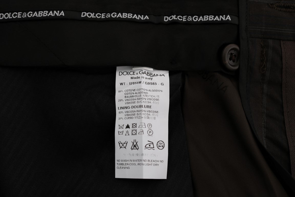 Braun gestreiftes Baumwollkleid Formelle Hose