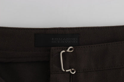 Braun Chinos Beiläufige Anzughose Khakis