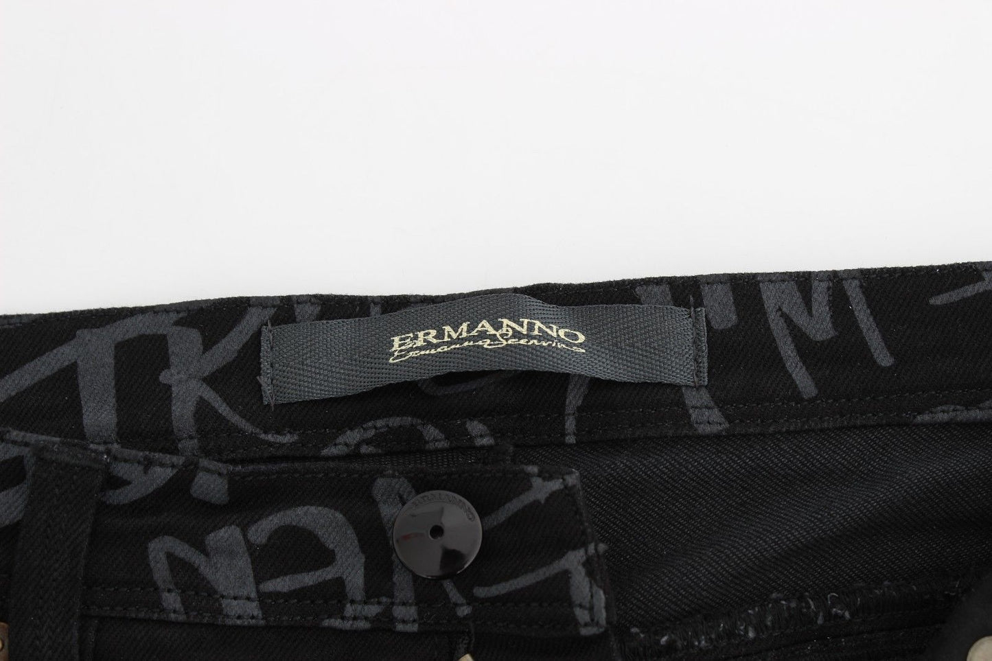 Schwarze Slim Jeans Denim-Hosen Skinny Stretch