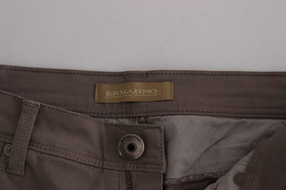 Taupe Beige Schlanke Jeans Denim-Hosen Skinny