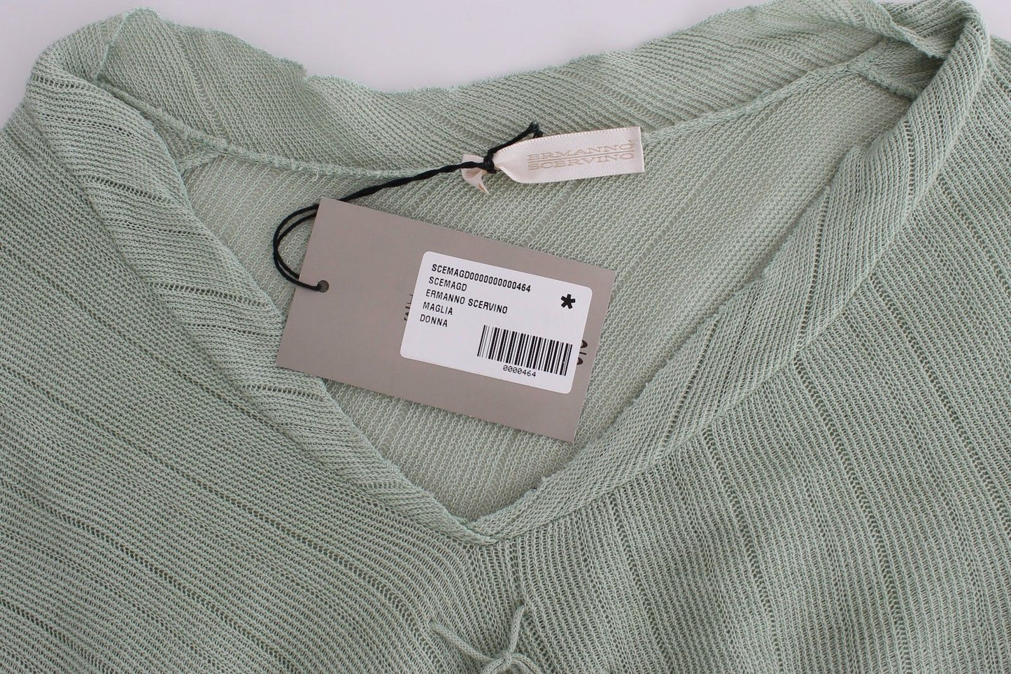 Grünes leichtes Strickpullover-Top Bluse