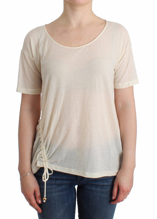 Beachwear Weißes T-Shirt Top Bluse