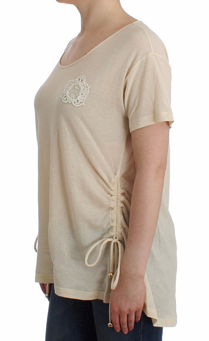 Beachwear Weißes Maxi T-Shirt Top Bluse