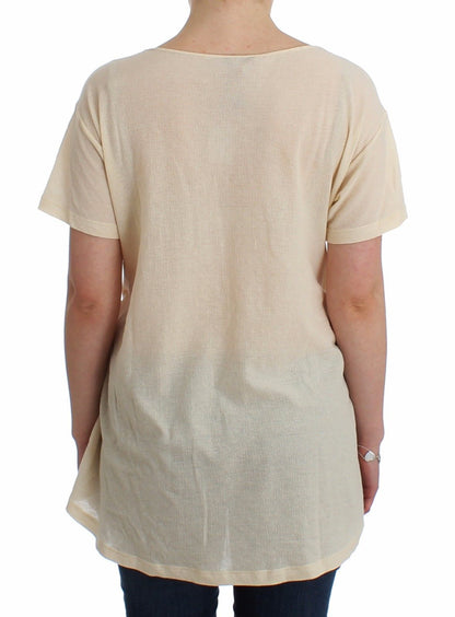 Beachwear Weißes Maxi T-Shirt Top Bluse