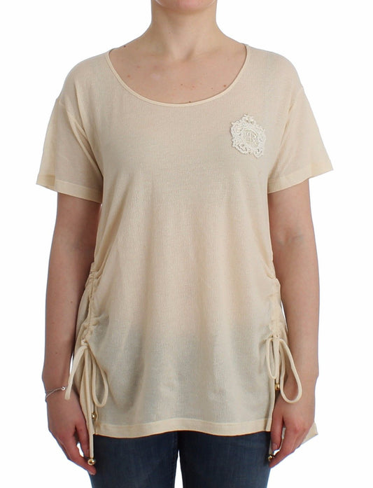 Beachwear Weißes Maxi T-Shirt Top Bluse