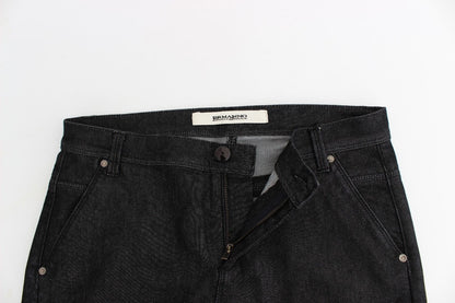Schwarze Slim Jeans Denim-Hosen Skinny Leg Stretch