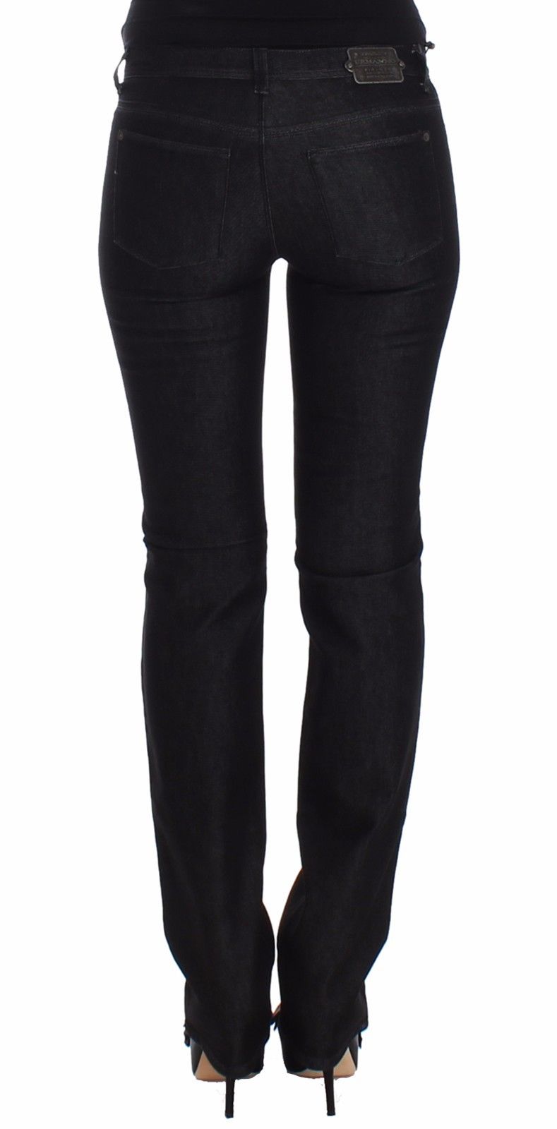 Schwarze Slim Jeans Denim-Hosen Skinny Leg Stretch