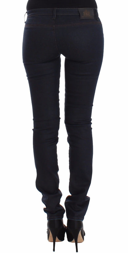 Blaue Slim Jeans Denim-Hosen Skinny Leg Stretch