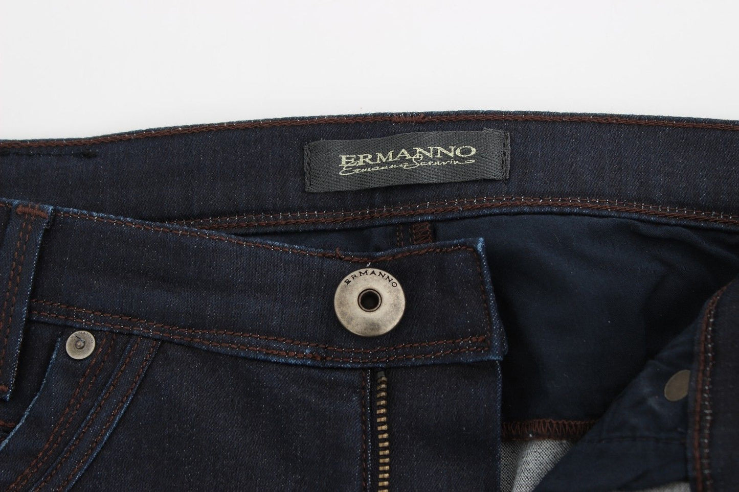 Blaue Slim Jeans Denim-Hosen Skinny Leg Stretch