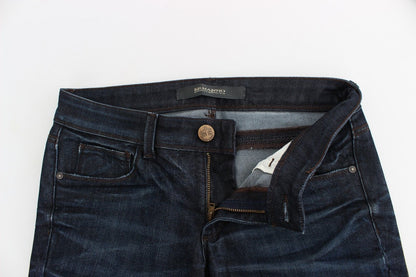 Blaue Slim Jeans Denim-Hosen Skinny Leg Stretch