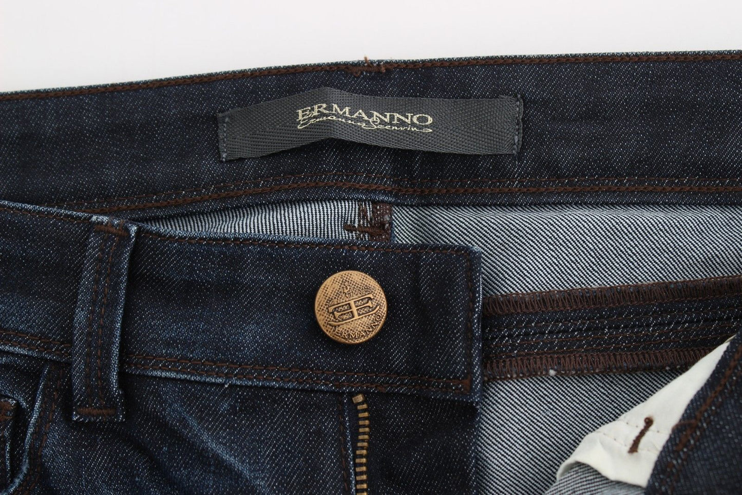 Blaue Slim Jeans Denim-Hosen Skinny Leg Stretch