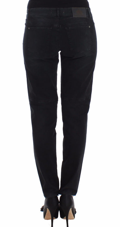 Blaue Slim Jeans Denim-Hosen Skinny Leg Straight