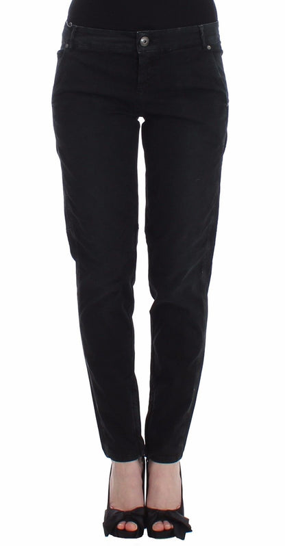 Blaue Slim Jeans Denim-Hosen Skinny Leg Straight