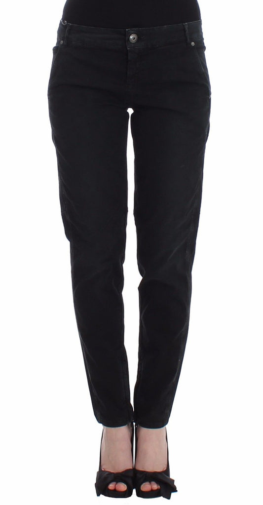 Blaue Slim Jeans Denim-Hosen Skinny Leg Straight
