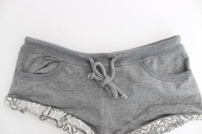Dessous Graue Mini Shorts Nachtwäsche Hotpants