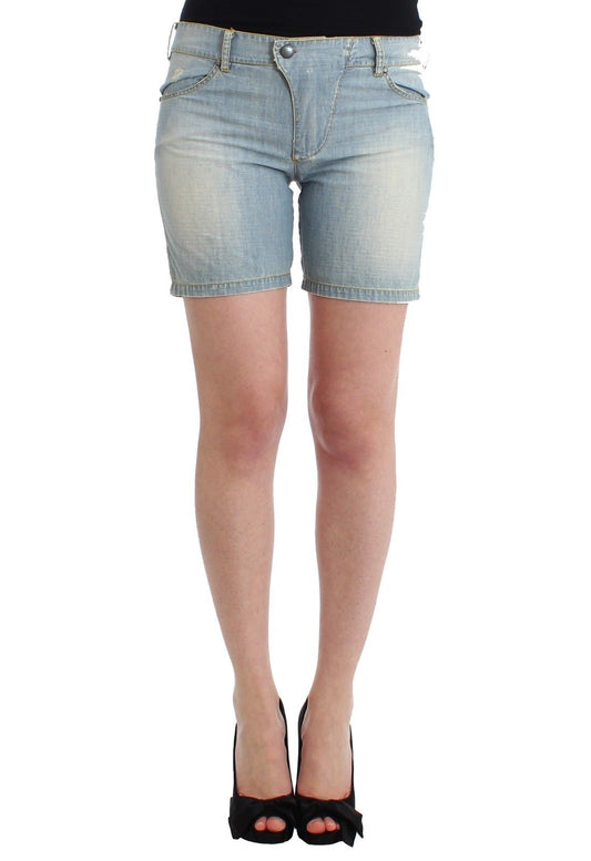 Beachwear Blau Denim City Casual Kleid Shorts