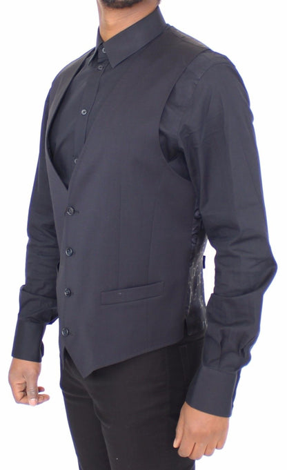 Blauer Baumwoll-Stretchwesten-Blazer