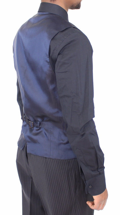Graue Stretch-Weste für formelle Anlässe Gilet