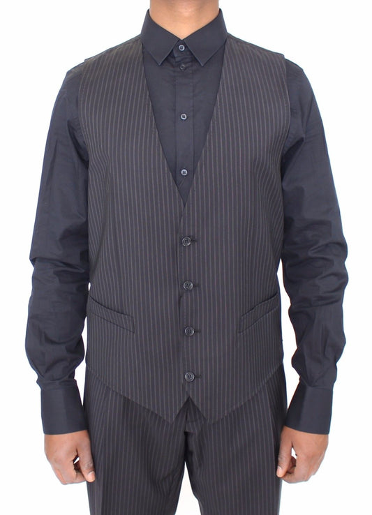 Graue Stretch-Weste für formelle Anlässe Gilet