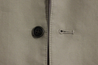 Beige Seidenmischung Kleid Formale Weste Gilet