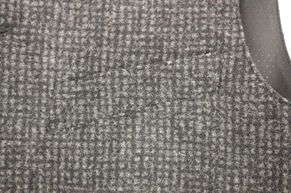 Graue Wollmischung Weste Gilet Weste