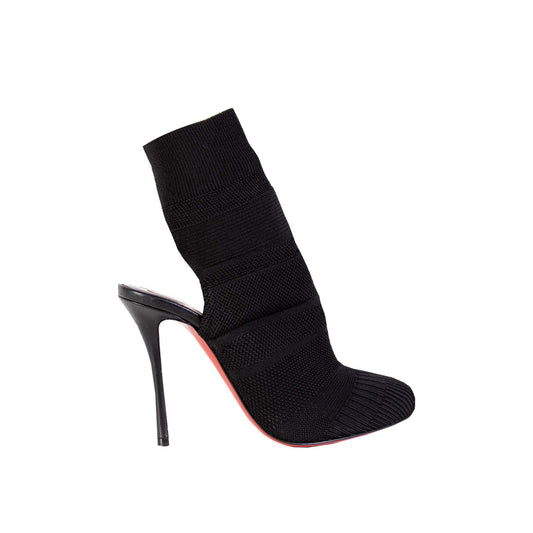 Noemi 100 Schwarze Trikot-Stiefelette