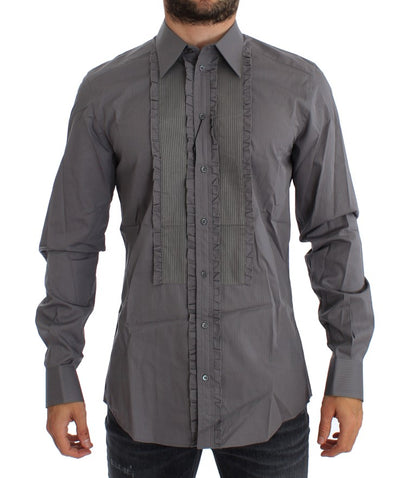 Lila Torero GOLD Slim Fit Kleid Hemd