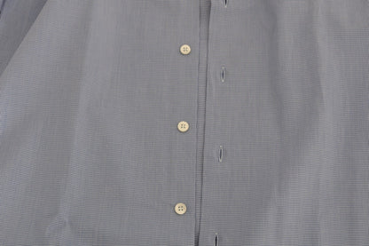 Blaues Slim Fit Hemd aus Baumwolle