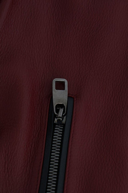 Rote Lederjacke aus Hirschleder