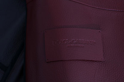 Rote Lederjacke aus Hirschleder