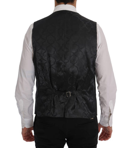 Graue Woll-Stretch-Weste