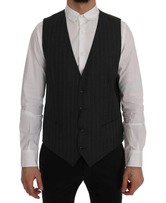 Graue STAFF Wool-Stretch-Weste