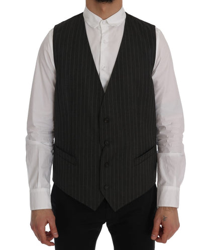 Graue STAFF Wool-Stretch-Weste