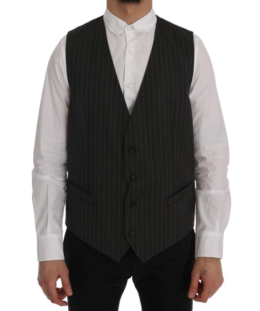 Graue STAFF Wool-Stretch-Weste