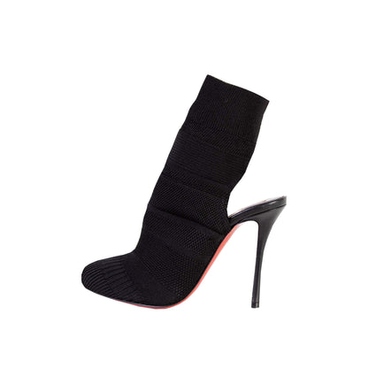 Noemi 100 Schwarze Trikot-Stiefelette