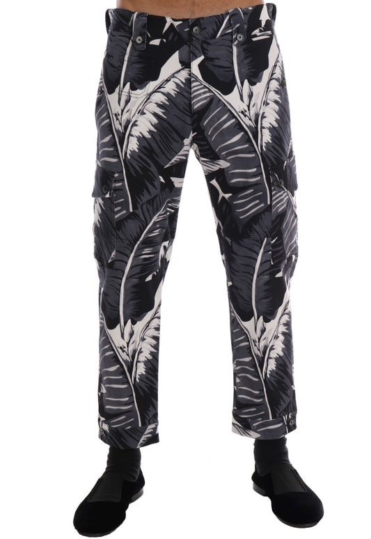 Graue Bananenblatt-Baumwoll-Hose