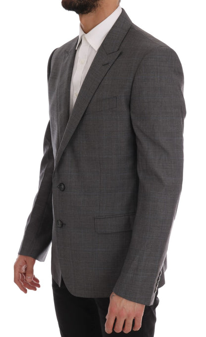 Graue Wolle MARTINI Schlanker Blazer