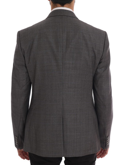 Graue Wolle MARTINI Schlanker Blazer