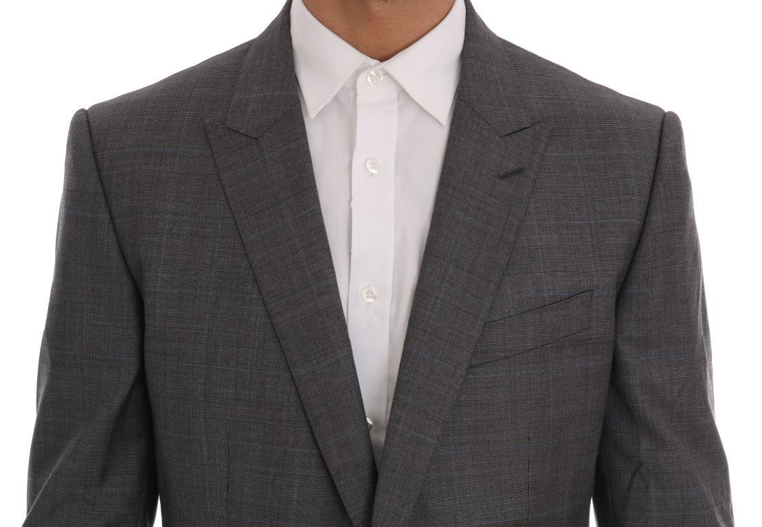 Graue Wolle MARTINI Schlanker Blazer