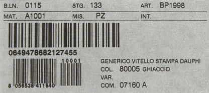 Weißes Dauphine Lederetui Brieftasche