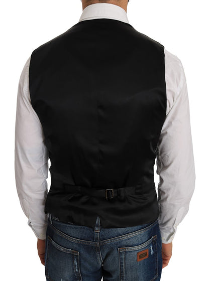Schwarze Weste mit Polka-Dot-Muster