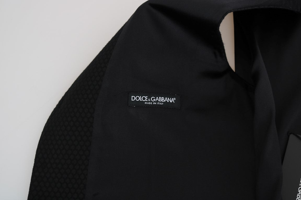 Schwarze Weste mit Polka-Dot-Muster