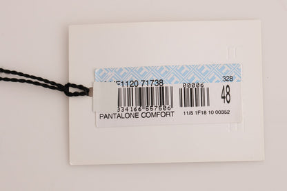 Grüne Cotton Stretch Comfort Fit Hose