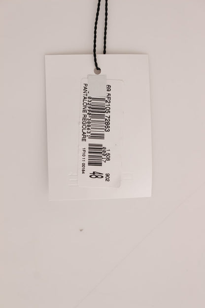 Schwarze Cordhose aus Baumwolle in gerader Passform